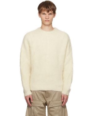 Mugler Off- Mohair Jumper - Natural