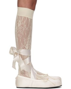 Ann Demeulemeester Off- Paloma Ballerina Flats - Brown