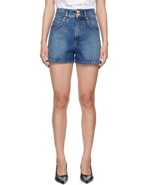 Moschino ブルー Teddy Bear デニムショートパンツ
