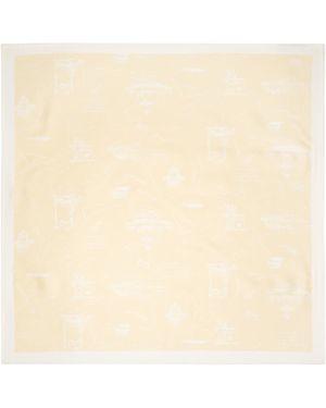 Maison Kitsuné Parisian Map Silk Scarf - Natural