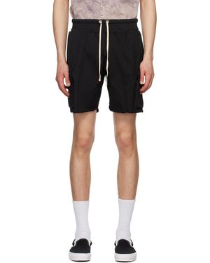 Les Tien Cargo Pocket Shorts - Black