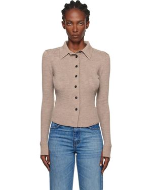 mfpen Cardigan En Tricot Côtelé - Bleu