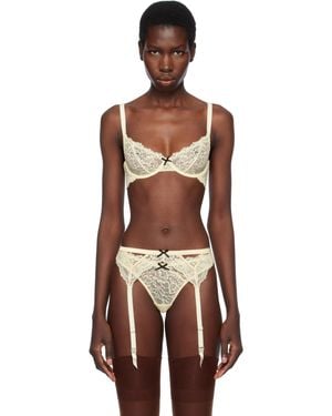 Fleur du Mal Off- Bianca Lace Bra - Multicolour