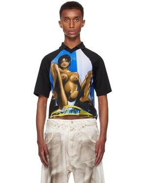 Mowalola Touch Me Polo - Blue