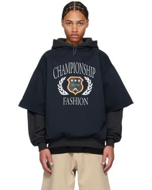 Abra Champion Double Hoodie - Blue