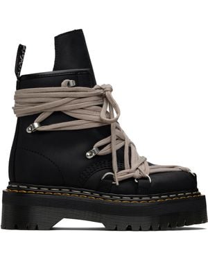 Rick Owens Dr. Martens Edition 1460 Quad Sole Megalace Boots - Black