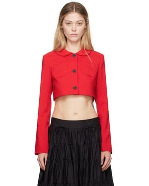 Sandy Liang Ennis Jacket - Red