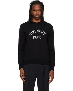 Givenchy Paris' Pearl Embroidery Sweater - Black