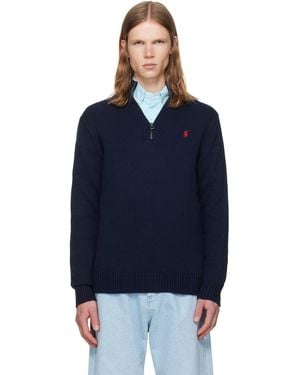 Polo Ralph Lauren Half-Zip Sweater - Blue