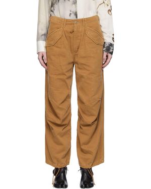 R13 Tan Military Trousers - Natural