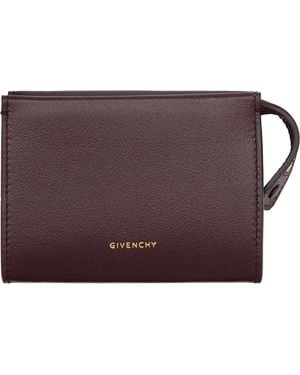 Givenchy Burgundy Day Zipped Card Holder - Purple