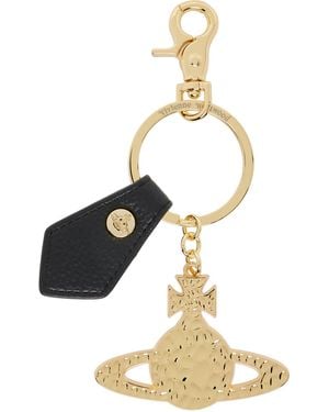 Vivienne Westwood Hammered Orb Keychain - Metallic