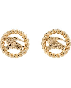 Burberry Ekd Stud Earrings - Metallic