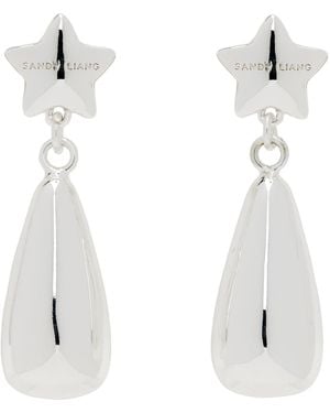 Sandy Liang Ariel Drop Earrings - White