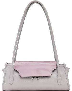 Marni Leather Trunkette Bag - Gray