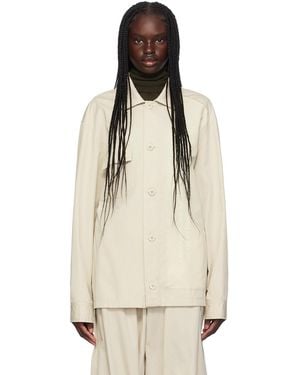 MM6 by Maison Margiela Off- Panelled Jacket - Natural