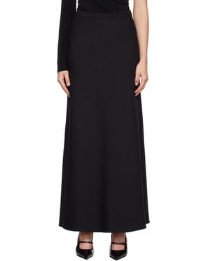 Max Mara Vernice Jersey Maxi Skirt - Black
