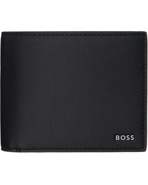 BOSS Portefeuille À Trois Volets Noir