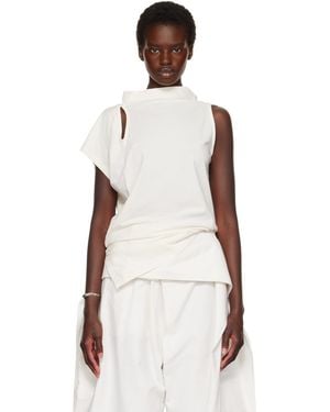 Issey Miyake Off- Tubular-T Top - Multicolour