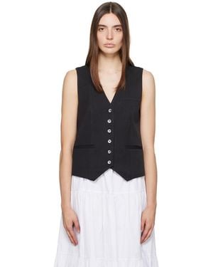 STAUD Brett Vest - Black