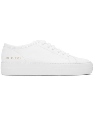 Common Projects ホワイト Tournament Super ローカットスニーカー - ブラック