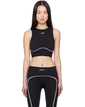 Off-White c/o Virgil Abloh Soutien-Gorge De Sport Sans Coutures Noir À Logo