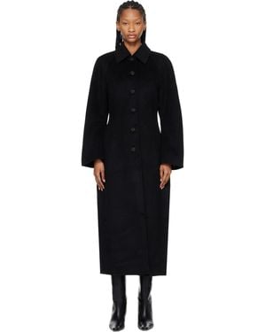 Rohe Double-Faced Elongated Sculptural Coat - Black