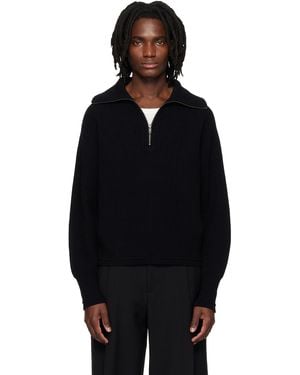 Entire studios Blimp Quarter Zip Sweater - Black