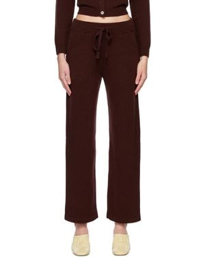 The Elder Statesman Classic Lounge Pants - Black