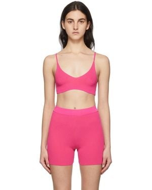 Jacquemus Ladies Le Bandeau Valensole Knit Bralette - Pink