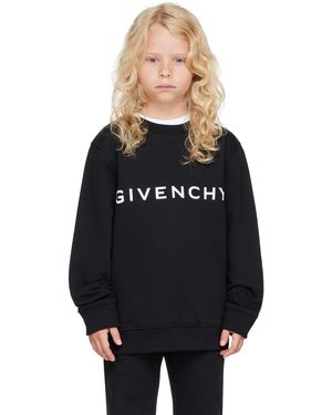 Givenchy キッズ｜ブラック ロゴプリント スウェットシャツ