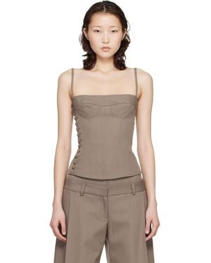 KNWLS Jett Bustier Top - Grey