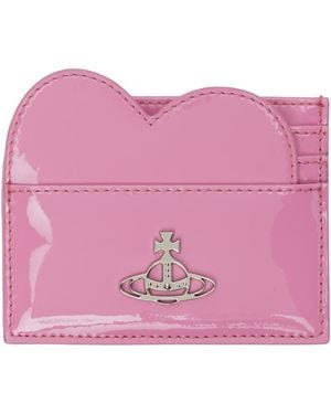 Vivienne Westwood Heart Card Holder - Pink
