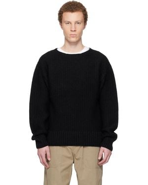 Visvim Boatneck Jumper - Black
