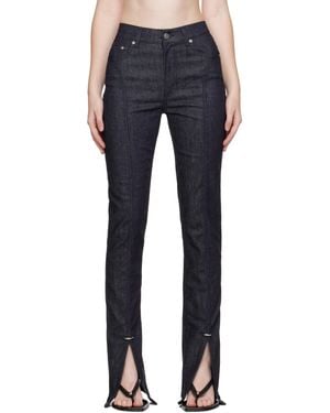 Mugler Panelled Jeans - Blue