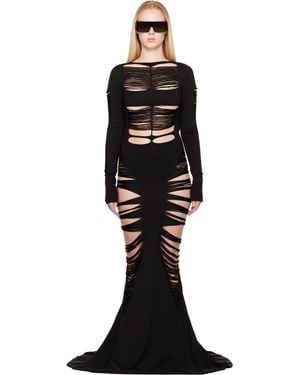 Rick Owens ブラック Hollywood Luna マキシドレス