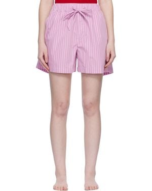 Tekla Poplin Pyjama Shorts - Pink
