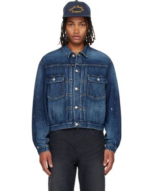 Visvim Blouson 101X Bleu Marine En Denim