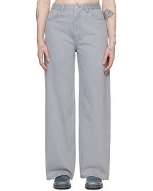 【AMOMENTO】カーブドレッグ トラウザーズ Amomento グレー カーブドレッグ トラウザーズ ブラック | Lyst