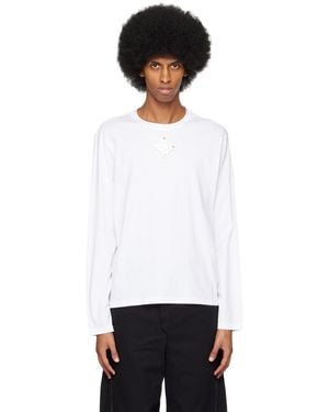 Craig Green Eyelet Long Sleeve T-Shirt - Black
