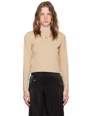 Jacquemus Beige Le Papier 'le T-shirt Sierra' Long Sleeve T