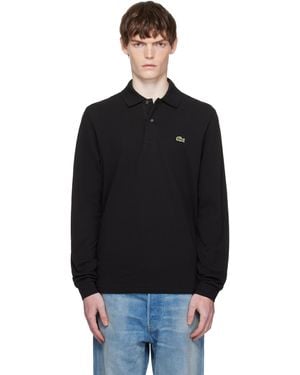 Lacoste Classic Fit Long Sleeve L.12.12 Polo - Black