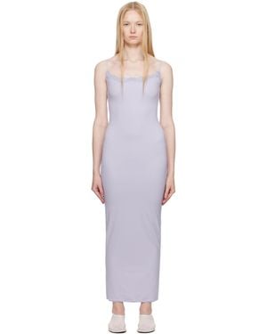 Skims Fits Everybody Lace Long Slip Maxi Dress - Black