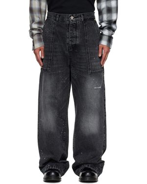 we11done Distressed Jeans - Black