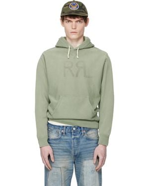 RRL Ranch Logo Hoodie - Green