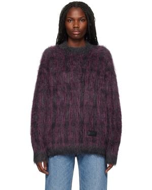 Alexander Wang & オーバーサイズ プレイド セーター - パープル