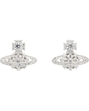 Vivienne Westwood シルバー Narcissa ピアス - ブラック