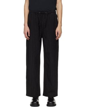 Studio Nicholson Sonny Pinstripe Pants - Black