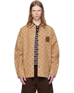 CASABLANCA Monogram Workwear Jacket - Brown