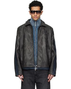 DIESEL J-Hole Faux-Leather Jacket - Black